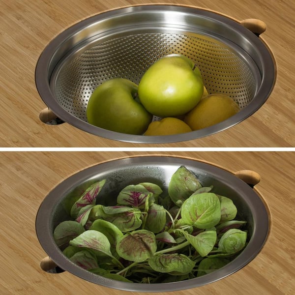Fruit Bowl with Strainer fruit rinser strainer container Portable