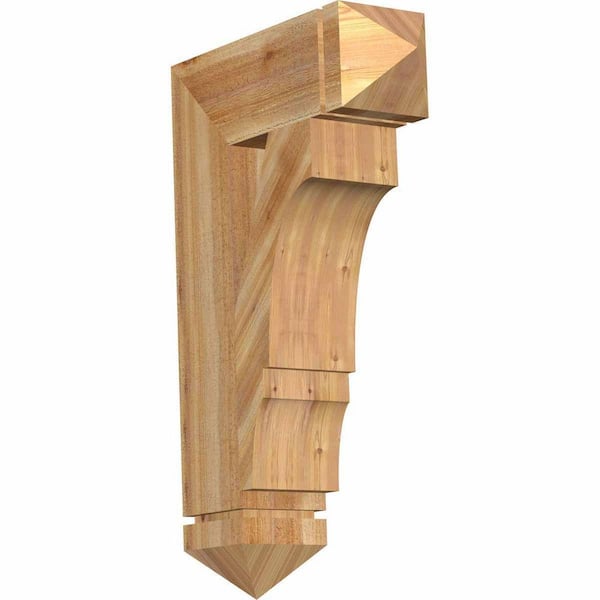 Ekena Millwork 6 in. x 32 in. x 20 in. Western Red Cedar Balboa Arts and Crafts Rough Sawn