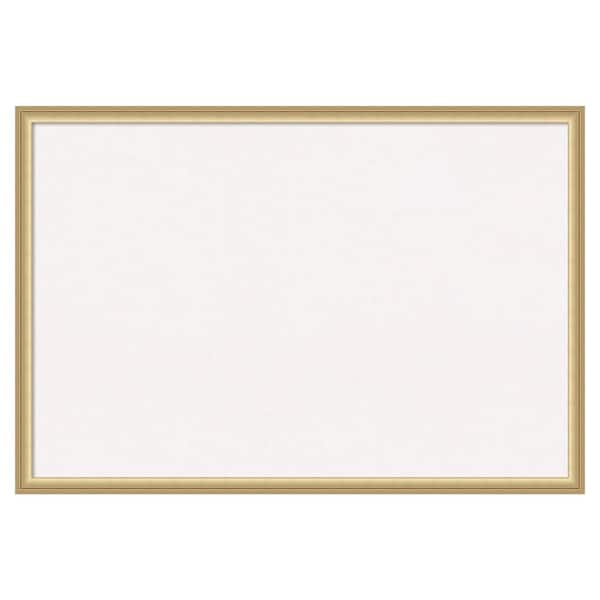 Amanti Art Florence Gold White Corkboard 38 in. x 26 in. Bulletin Board Memo Board