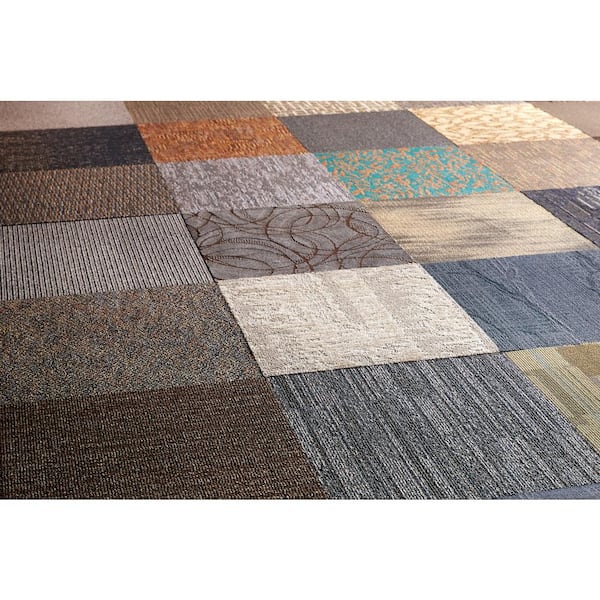 TrafficMaster Versatile Assorted Residential/Commercial 24 in. x 24 Peel and Stick Carpet Tile (10 Tiles/Case) 40 sq. ft.