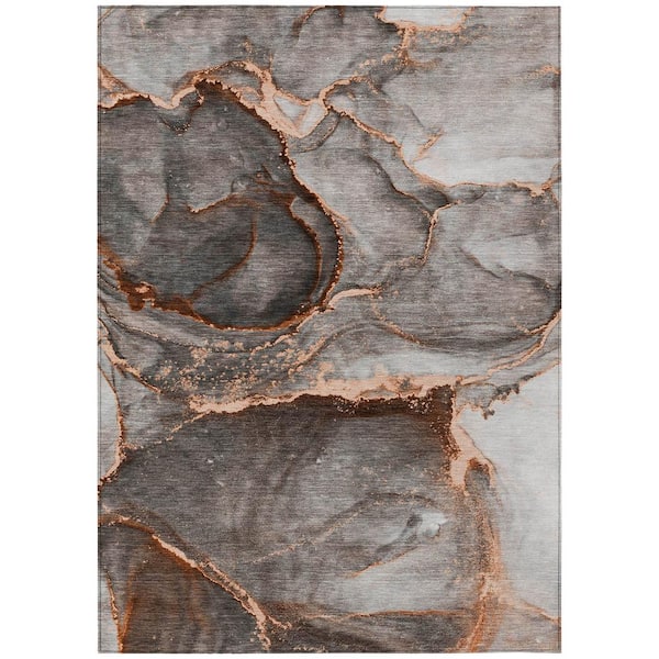 Chantille ACN525 Peach 10 ft. x 14 ft. Machine Washable Indoor/Outdoor Geometric Area Rug