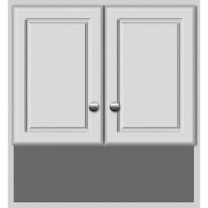 Ultraline 24 in. W x 8.5 in. D x 26 in. H Simplicity Wall Cabinet/Toilet Topper/Over the John in Dewy Morning