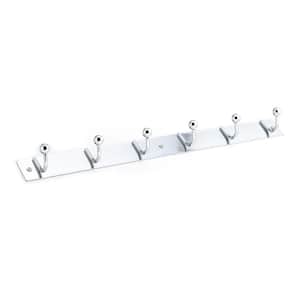 Spectrum Sweep 5-Hook Single Wall Mount Rack in Chrome 65070 - The