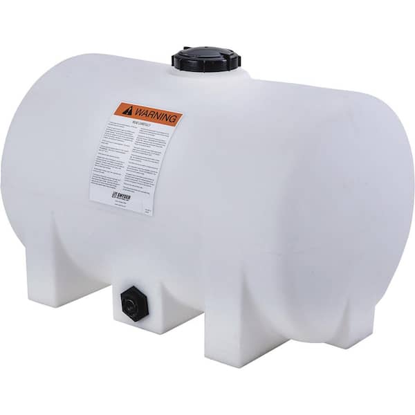 Snyder Industries 60 Gallon Plastic Horizontal Leg Tank - White