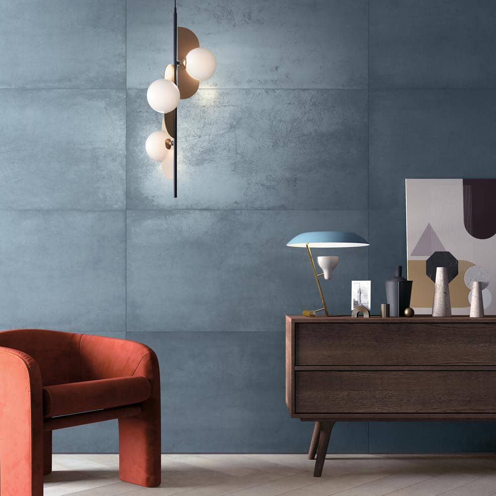 Indigo Matte 12" x 24" Porcelain Floor and Wall Tile