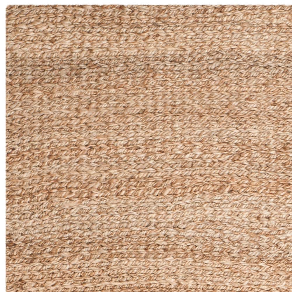 Handmade Tufted Jute Round Area Rug, Natural, 8' x 10'