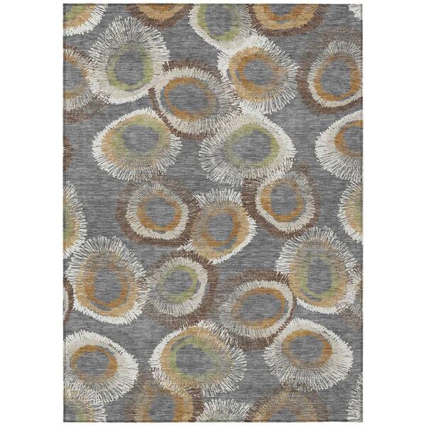 Addison Rugs Chantille Machine Washable Indoor/Outdoor Abstract ACN2278 Gray 3 ft. x 5 ft. Area Rug