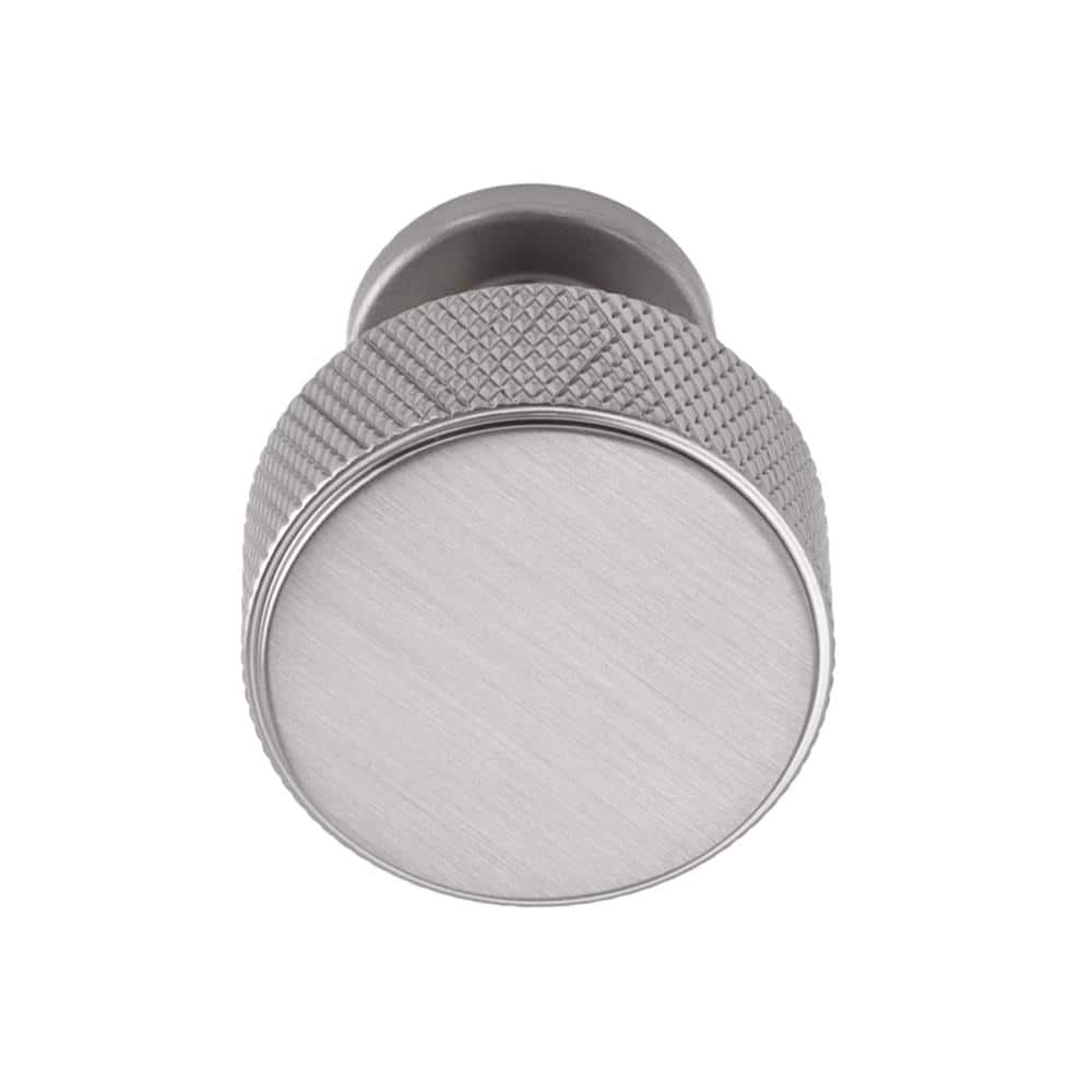 Kent 1-1/8" Brushed Nickel Round Knurled Cabinet Knob