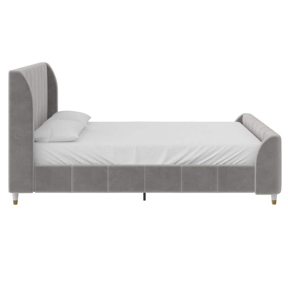 Reviews for Little Seeds Valentina Gray Metal Frame Full Platform Bed ...