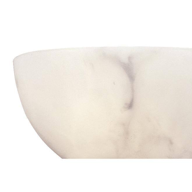 11" Alabaster Dust White Faux Alabaster Wall Sconce