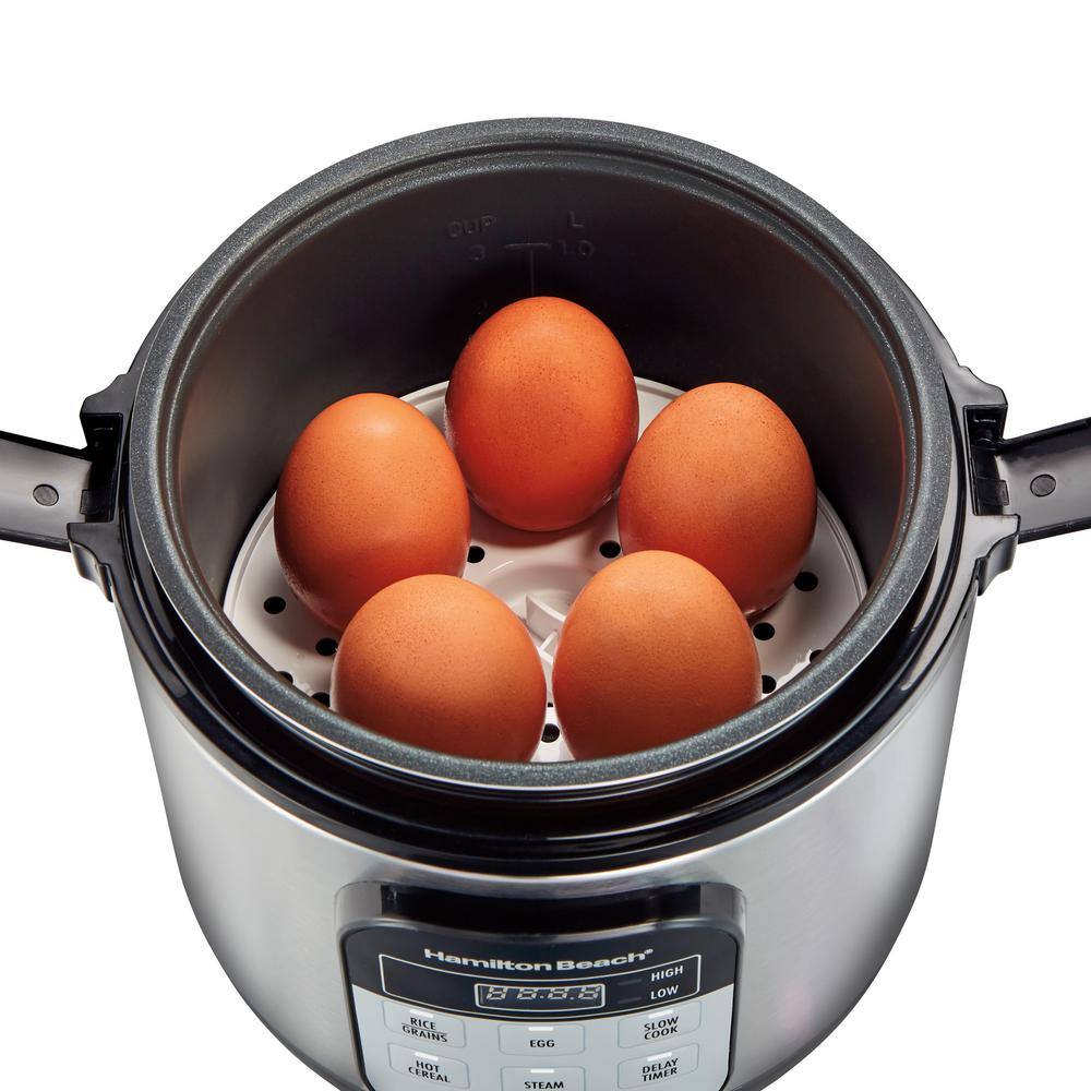 Compact Stainless Steel Multi Cooker with Digital Display and Timer