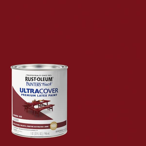 32 oz. Ultra Cover Gloss Colonial Red General Purpose Paint