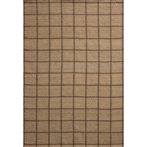 Chris Love Julia Fletcher Natural / Brown 5 ft. x 7 ft. 6 in.  Contemporary Area Rug