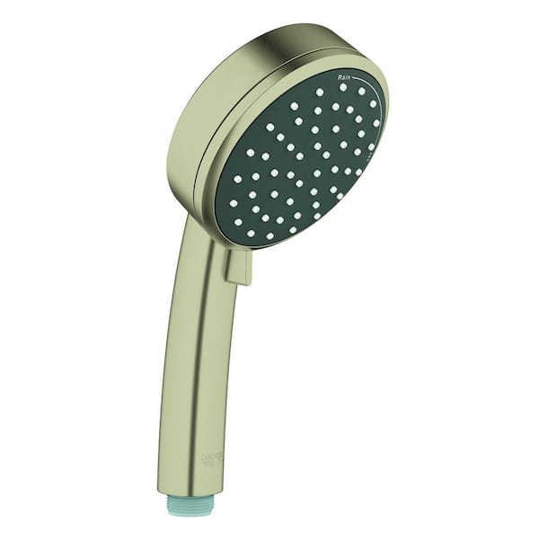 GROHE Tempesta 2-Spray 4 in. Single Wall Mount Handheld Rain Shower Head in Brushed Nickel