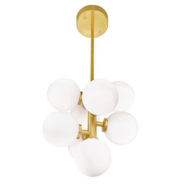 satin gold chandelier