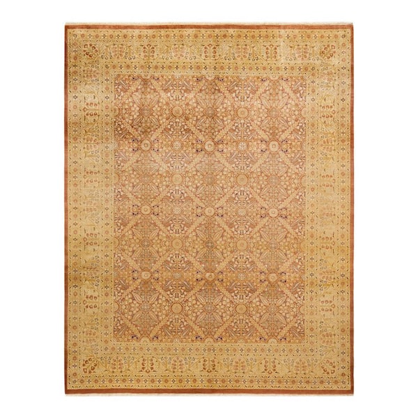 Solo Rugs Mogul One-of-a-Kind Traditional Brown 8 ft. 0 in. x 10 ft. 4 in. Floral Area Rug