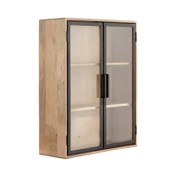 Brogan 22 in. W x 9 in. D Natural Wood Decorative Wall Shelf