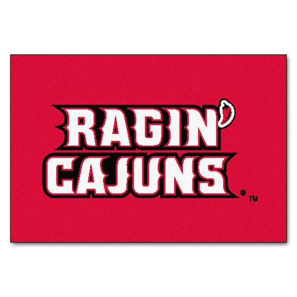 FANMATS NCAA LouisianaLafayette Red 2 ft. x 3 ft. Area Rug 3070 The