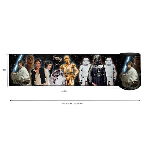 RoomMates Red Star Wars Classic Characters Peel and Stick 