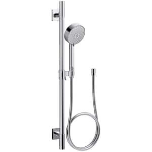 Awaken 4-Spray Multifunction Deluxe Wall Bar Shower Kit with Hand Shower in Polished Chrome
