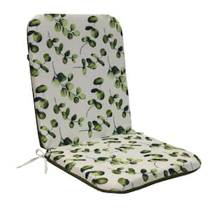 22 in. x 44 in. Tropical Outdoor Cushion High Back in Green Includes 1 High Back Cushion
