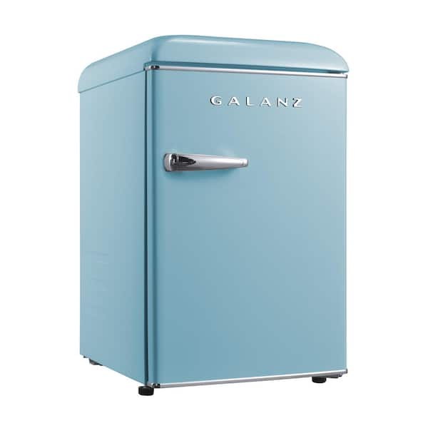 18 in. 2.5 cu. ft. Retro Single Door Refrigerator, Bebop Blue, Energy Star
