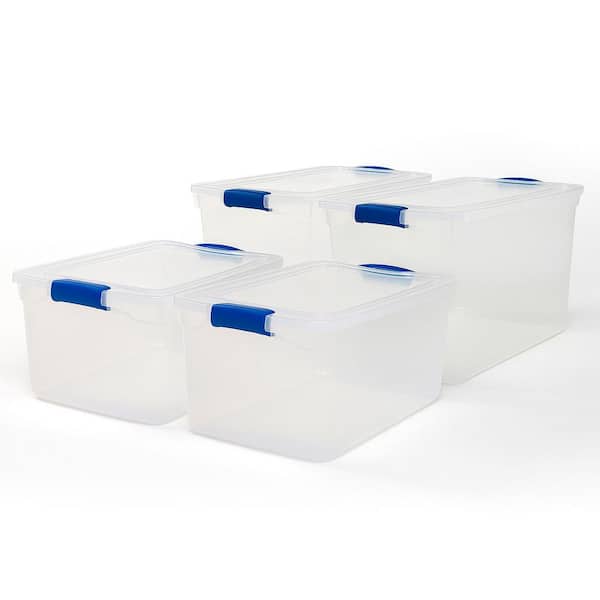 112 Quart Storage Container 2 Pack with 66 Quart Storage Container 2 Pack