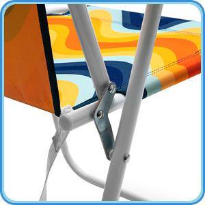 ITOPFOX Portable Foldable Orange Wave Oxford Cloth and Steel