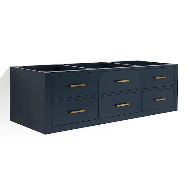 ARIEL Hutton 60 in. W x 22 in. D x 18 in. H Bath Vanity Cabinet without Top in Midnight Blue