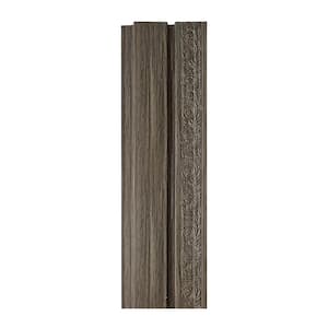 94.5 in. x 4.8 in. x 0.5 in. Acoustic Vinyl Wall Cladding Siding Board in Embossed Grey Wood Color (Set of 6 piece)