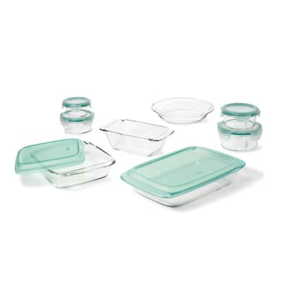 Good Grips 14-Piece Glass Bake, Serve and Store Bakeware Set
