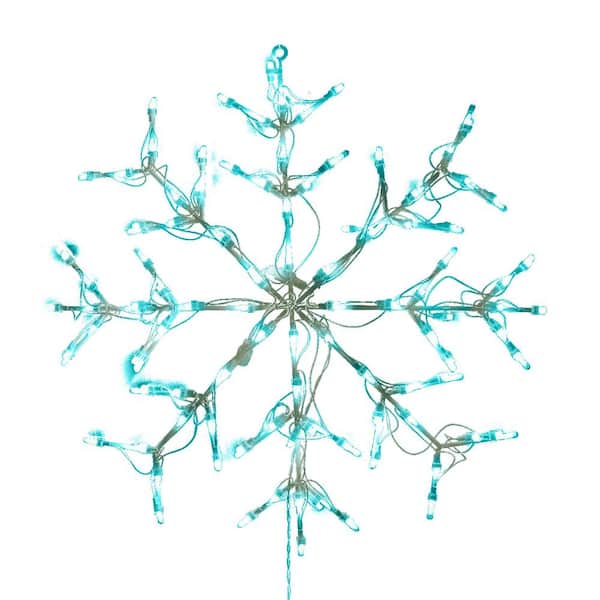 HOLIDYNAMICS HOLIDAY LIGHTING SOLUTIONS 28 in. RGBWW Color Changing Metal Framed LED Snowflake Christmas Decoration