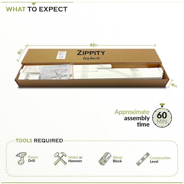 Zippity Outdoor Products 3.3 ft. x 2.5 ft. Ashley Corner Vinyl