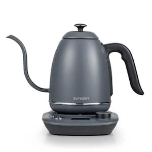 0.8 l Electric Gooseneck Kettle 304 Food Grade Stainless Steel Boiler Heater with LED Display Puor-Over Electric Kettle
