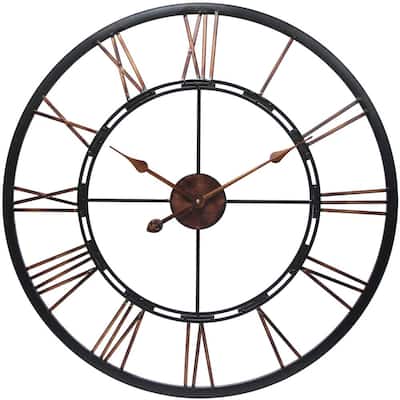 Metal Fusion 28 in. H x 28 in. W Round Wall Clock