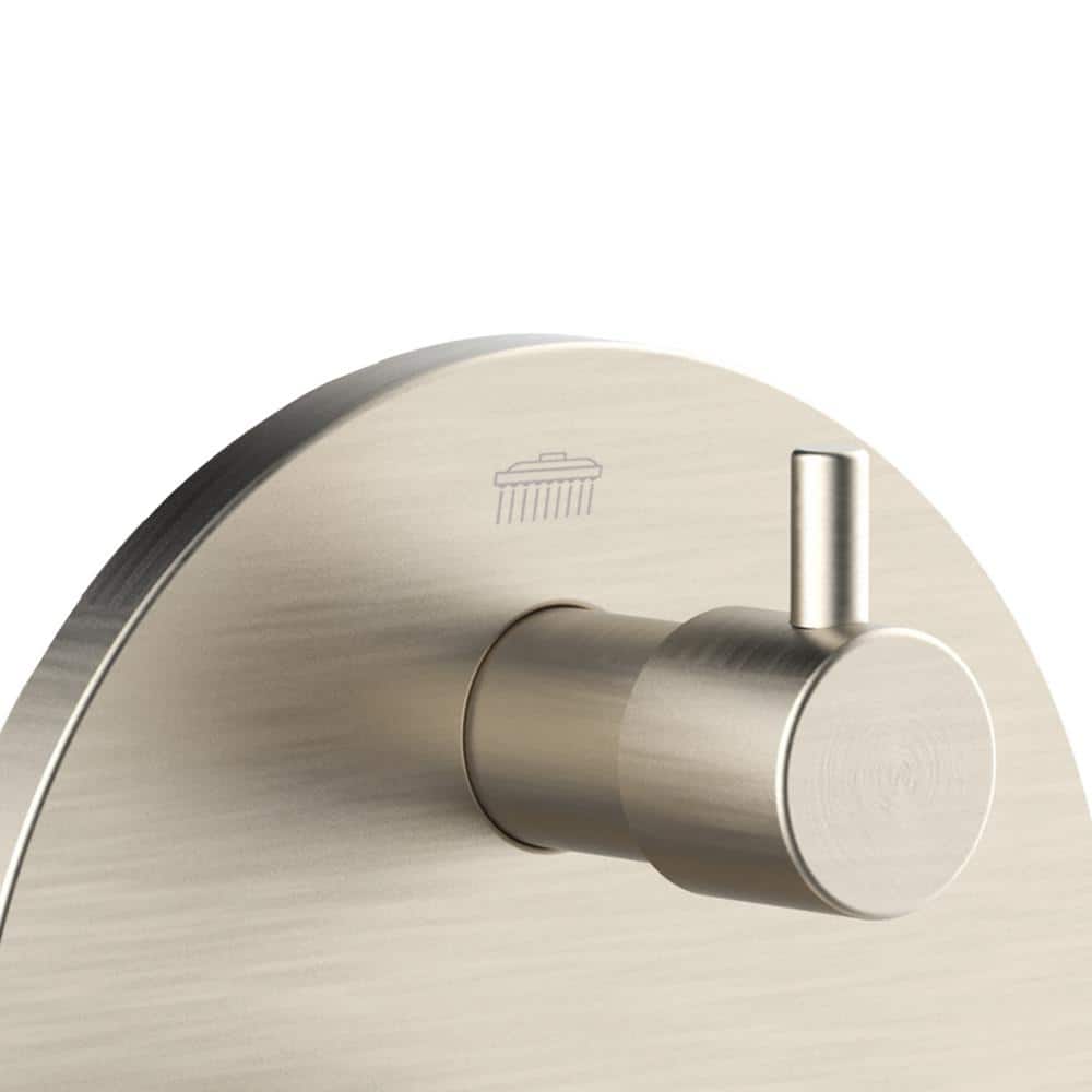 Brushed Nickel 2-Way Diverter Valve and Trim Kit