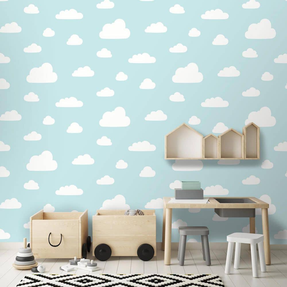 Clouds Aqua Wallpaper
