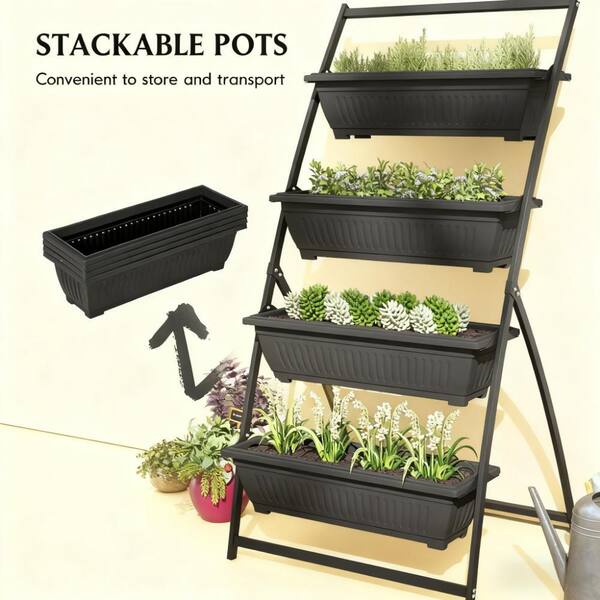 Jushua Outdoor Plant Stand Grow Container for Vegetable & Flowers