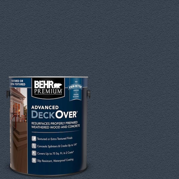 BEHR Premium Advanced DeckOver 1 gal. #SC-101 Atlantic Textured Solid Color Exterior Wood and Concrete Coating