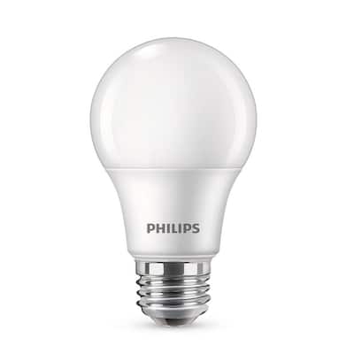 60-Watt Equivalent A19 Non-Dimmable Energy Saving LED Light Bulb Soft White (2700K) (4-Pack)