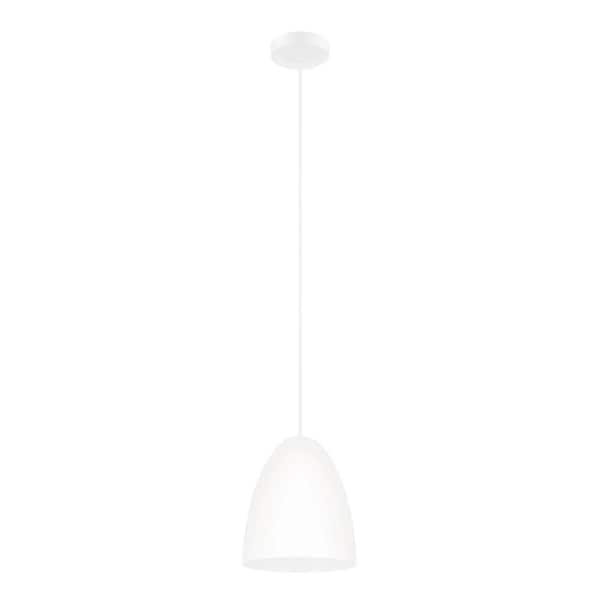 Eglo Sarabia 7.5 in. W x 9 in. H 1-Light Structured White Pendant Light ...