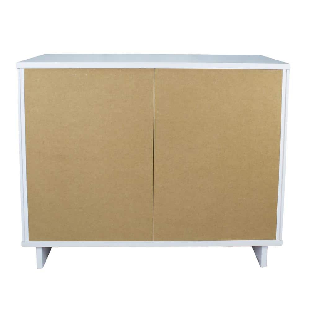 Granville Glam 41'' White Engineered Wood Horizontal Dresser