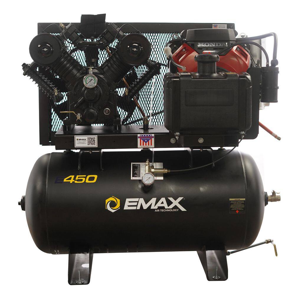 Industrial E450 Series 30 Gal. 175 PSI 18HP 39CFM 2-Stage Stationary Honda Driven Air Compressor price history on PriceWatchPro