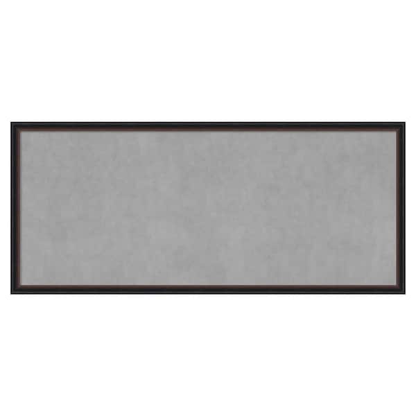 Amanti Art Salon Scoop Red Black 50 in. x 22 in Framed Magnetic Board