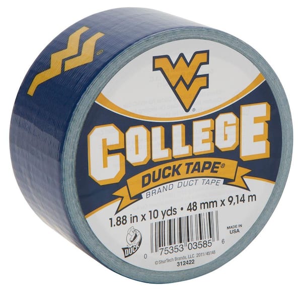 Duck College 1-7/8 in. x 10 yds. West Virginia University Duct Tape