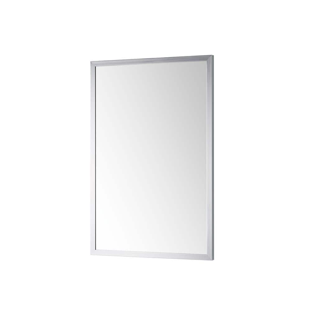 Luxaar 24x36 Polished Chrome Contemporary Bathroom Vanity Mirror