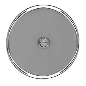 6 in. Stainless Steel Cleanout/Extension Cover, Wall Mount with 4 in. Bolt
