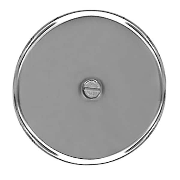 JONES STEPHENS 6 in. Stainless Steel Cleanout/Extension Cover, Wall Mount with 4 in. Bolt