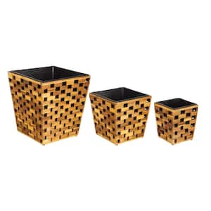 Recycled Wood Planter (Set of 3)