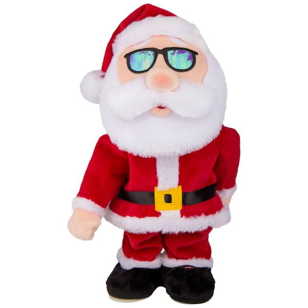 Home Accents Holiday 12.60 in. Christmas Animated Plush Dance Boss Santa
